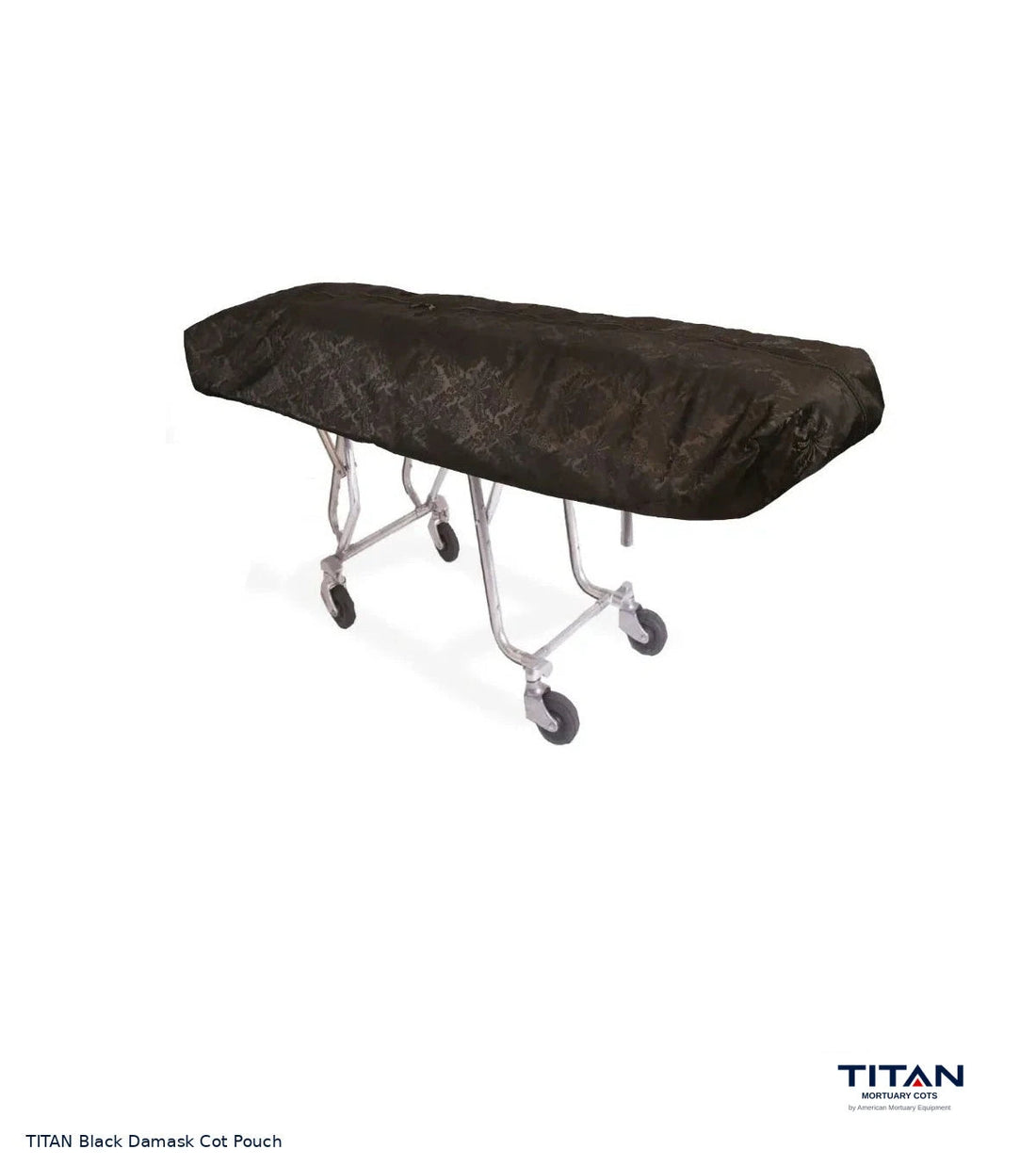 TITAN Black Damask Cot Pouch