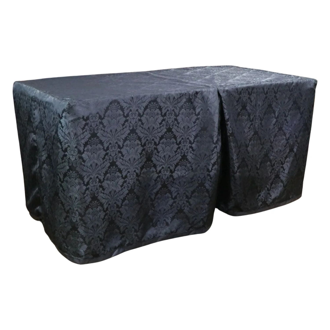 Black Damask Table Cover