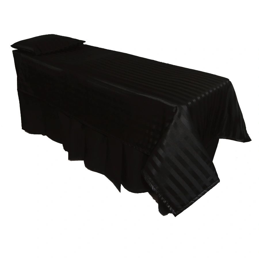 Black Satin Stripe Viewing Set