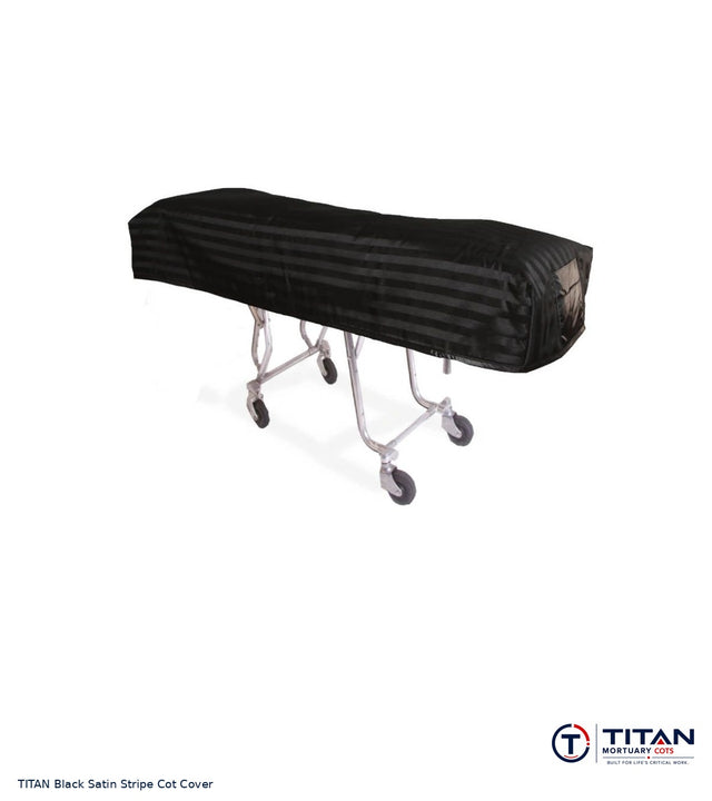TITAN American Flag Reversible Cot Cover | Black Satin Stripe
