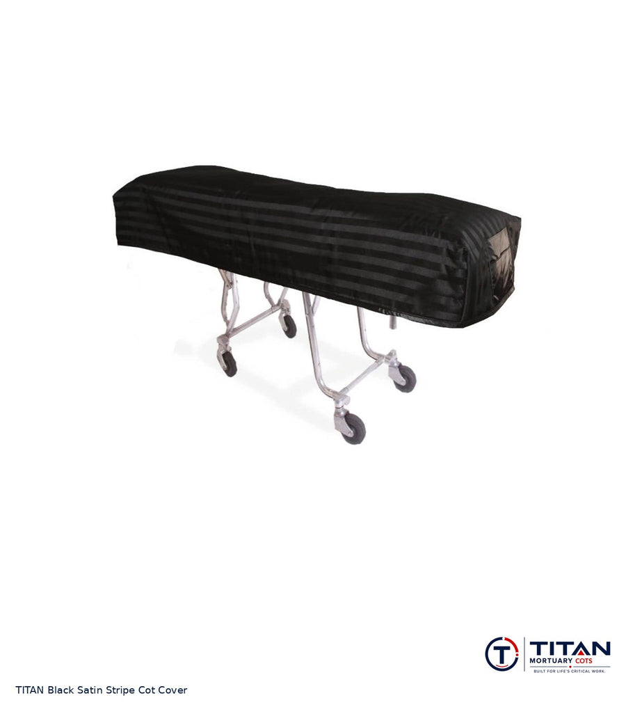 TITAN American Flag Reversible Cot Cover | Black Satin Stripe