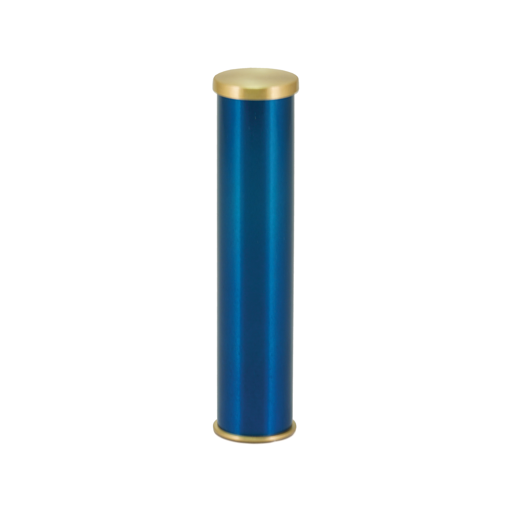Blue Cylinder Keepsake Urn