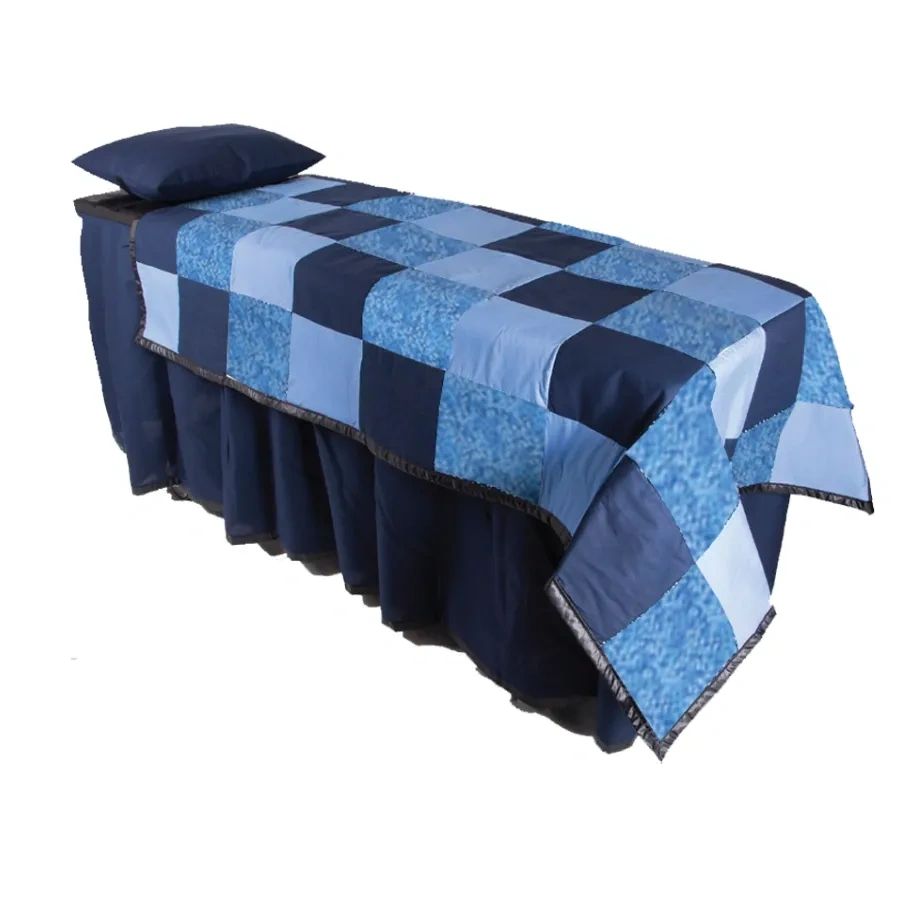 Blue Patchwork Viewing Set - Standard, Black