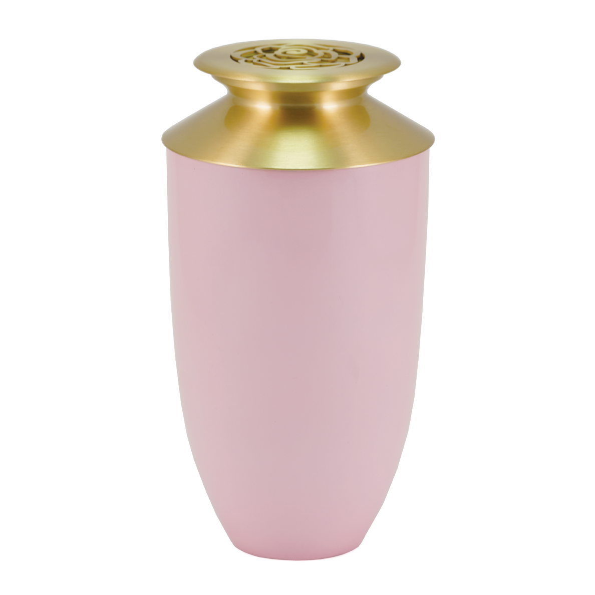 Blush Rose Scattering Urn, Full size adult scattering urn, 11.4 x 6.2 x 6.2 in