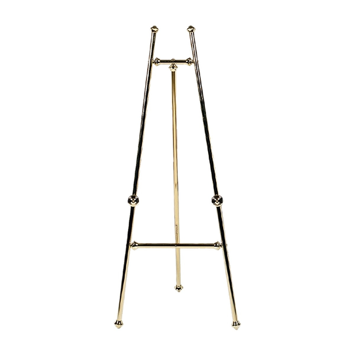 Brass floor display easel for funeral photo boards and directories