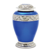 Berkshire Silver Blue Brass Urn — ISU-RJ-0065