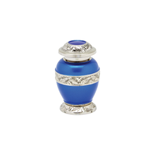 Berkshire Silver Blue Brass Keepsake Urn — ISU-RJ-0067