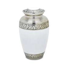 Grecian White Brass Urn — ISU-RJ-0077