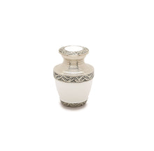 Grecian White Brass Keepsake Urn — ISU-RJ-0079