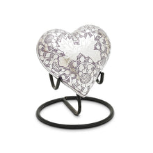 Purple Loving Doves Brass Heart Keepsake — ISU-RJ-0084