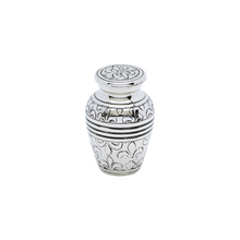 Silver Fleur De Lis Brass Keepsake Urn — ISU-RJ-0088