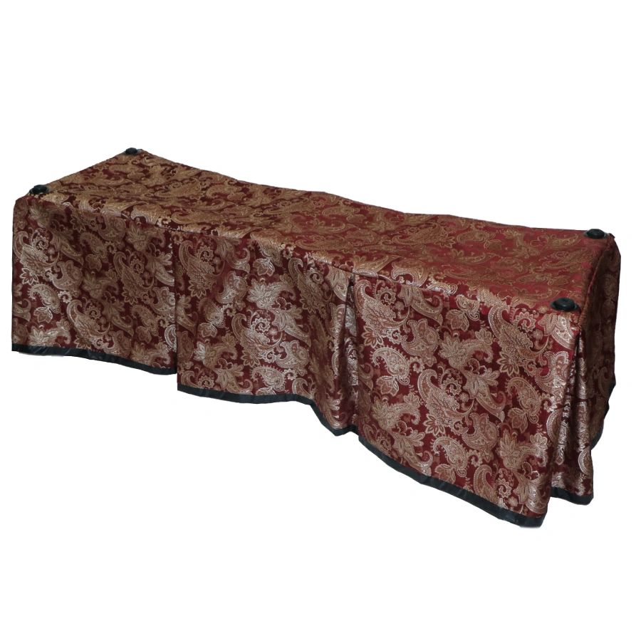 Brick Floral Church Truck Drape - Ferno 87 Full-Size – Large Grommets