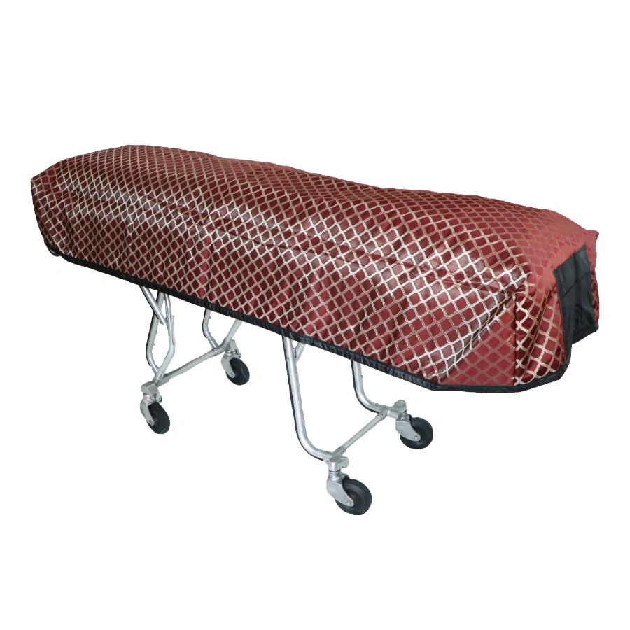 Brick Red Lattice Cot Cover