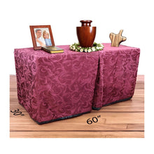 Bristol Burgundy Portable Presentation Table – Plus – Bristol Burgundy VT Plus Setup