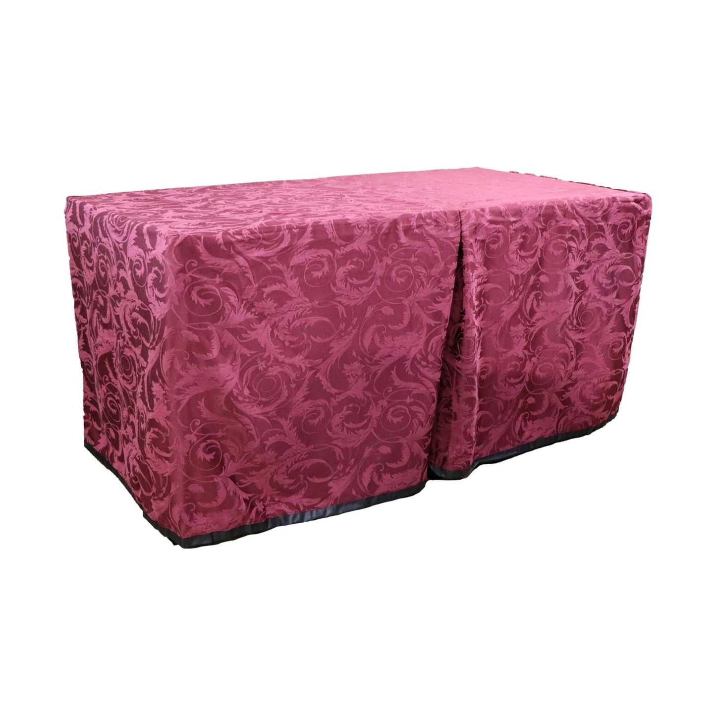 Bristol Burgundy Portable Presentation Table – Plus – Bristol Burgundy VT Plus Covered