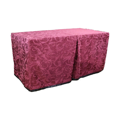 Bristol Burgundy Portable Presentation Table – Plus – Bristol Burgundy VT Plus Covered