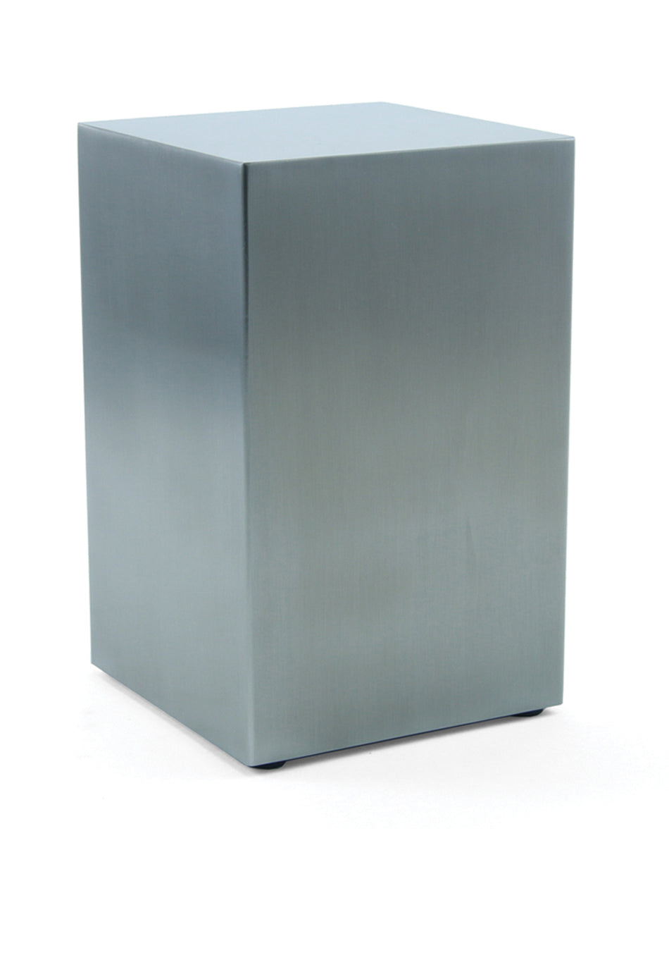 Brushed Pewter Cube Full Size Cremation Urn