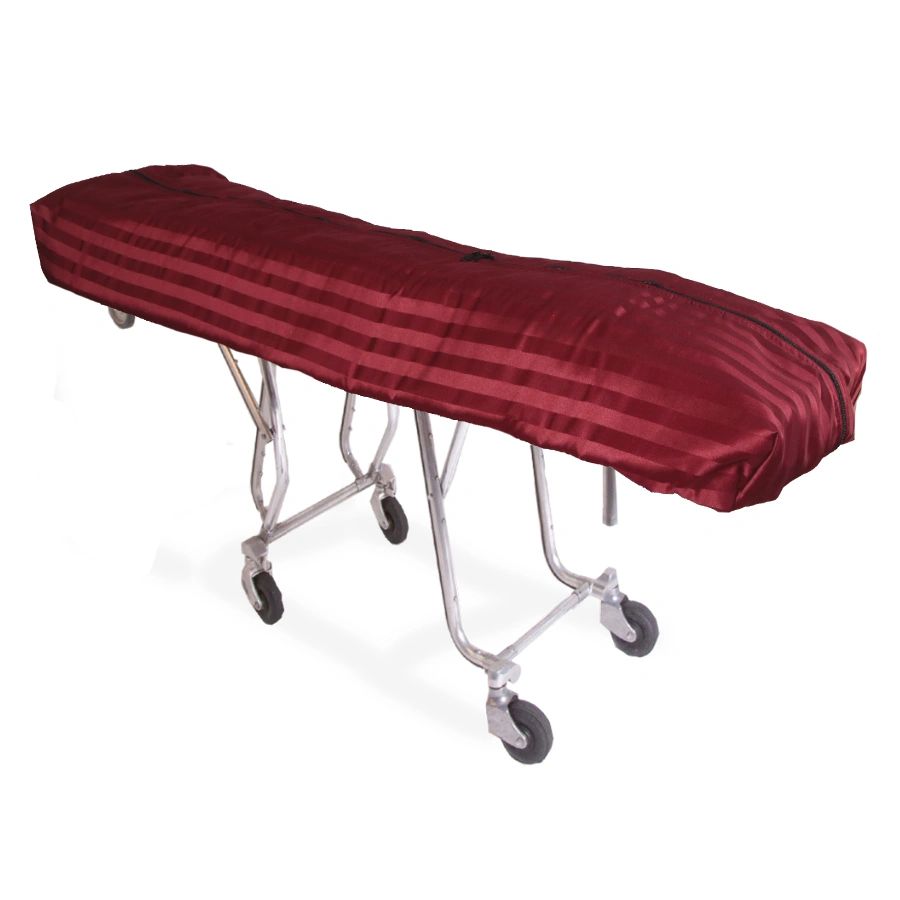Burgundy Satin Stripe Cot Pouch