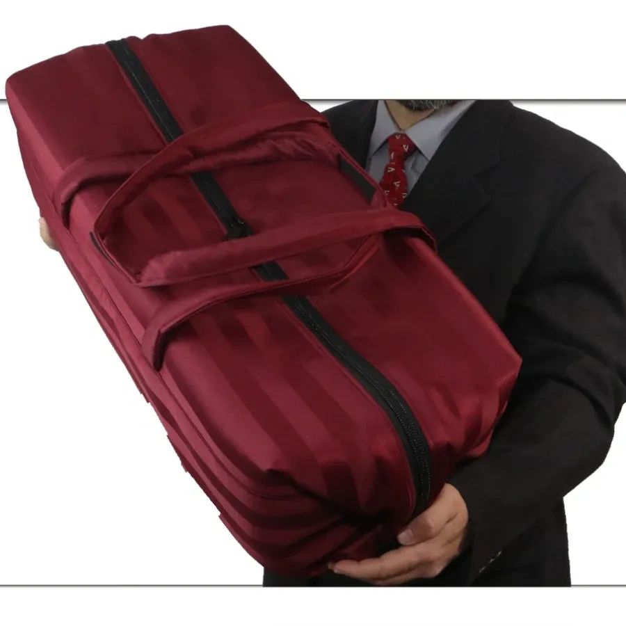 Burgundy Satin Stripe Infant Removal Case - Plus