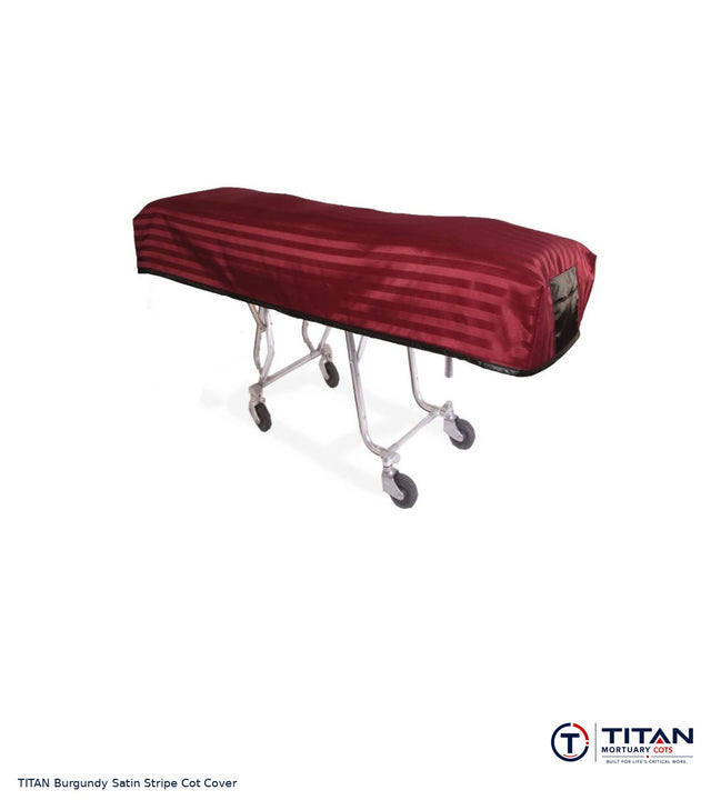 TITAN American Flag Reversible Cot Cover | Burgundy Satin Stripe