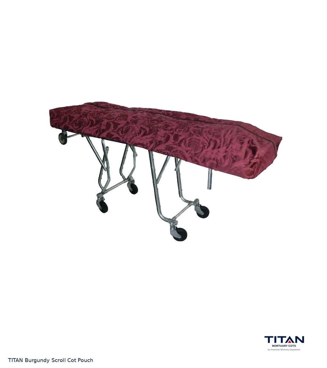 TITAN Burgundy Scroll Cot Pouch