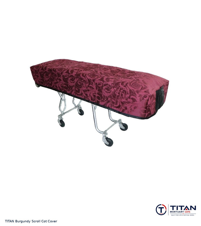 TITAN American Flag Reversible Cot Cover | Burgundy Scroll