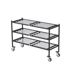 3-Tier Side-Loading Mortuary Rack