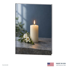 Candle Vigil Funeral Register Book