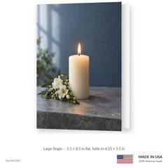 Candle Vigil Funeral Service Folders