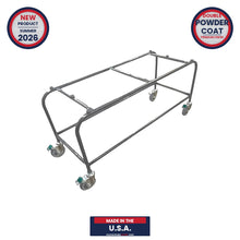 Casket Trolley | Funeral Home Utility Cart | Economy Mortuary Casket Stand | Dark Gray Powder Coat | Value Priced Made in USA