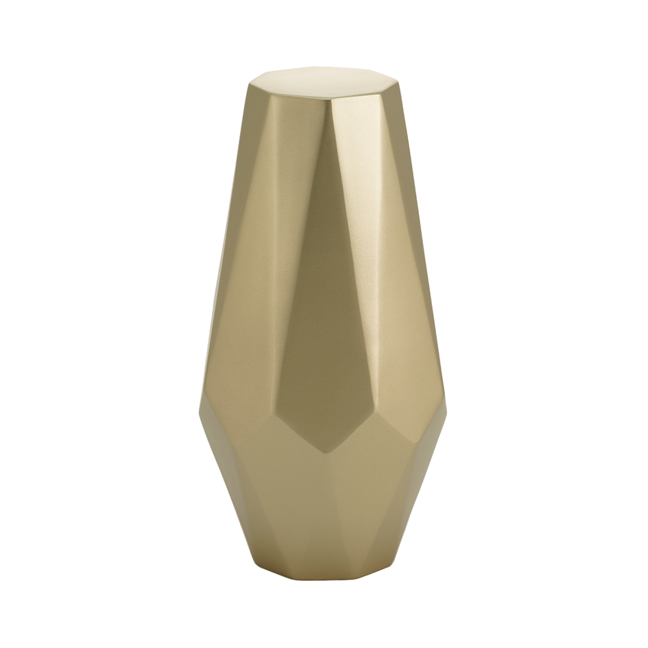 Champagne Gold Geometric Full Size Cremation Urn, Full Size (Adult), 11.88 x 6.15 x 6.15 in