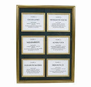 Clear & Accessible 6 - Panel Deceased Name Locator Display With Glass Overdo - American Mortuary Coolers & Equipments