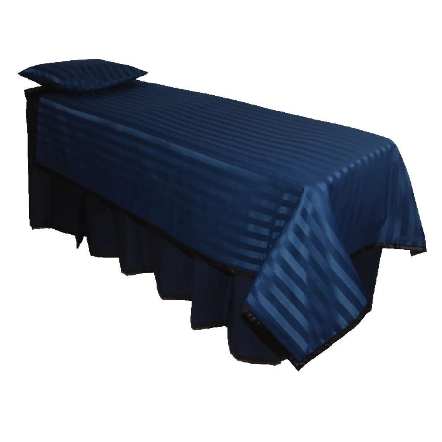 Cobalt Satin Stripe Viewing Set - Standard, Black