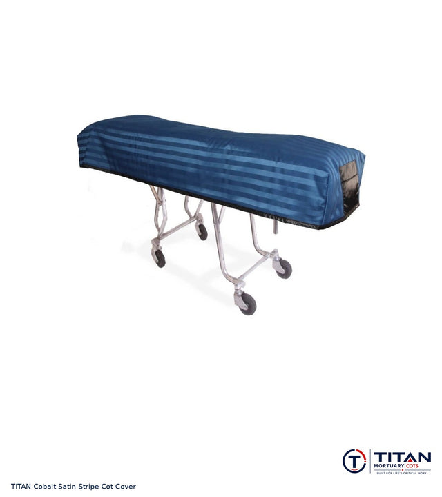 TITAN American Flag Reversible Cot Cover | Cobalt Satin Stripe
