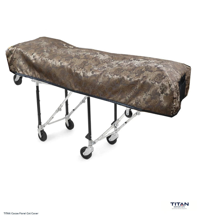 TITAN Cocoa Floral Cot Cover