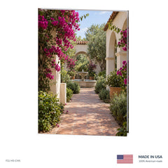 Courtyard Garden Funeral Register Book