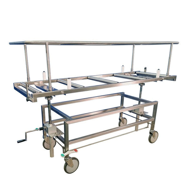 Covered Cadaver Carrier with Hand Crank | USPE-6400