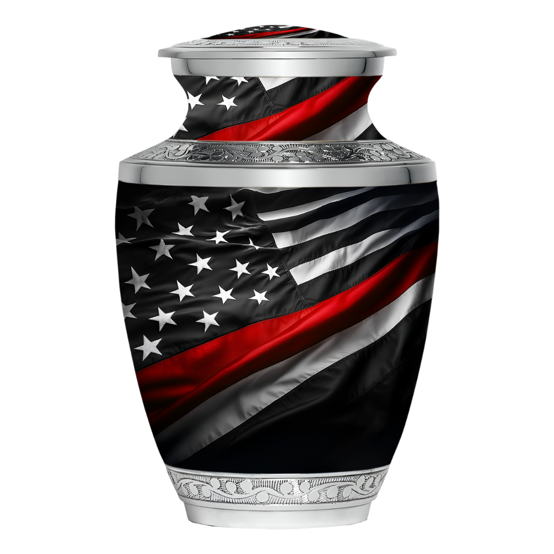 First Responder Firefighter (Red) Designer Urn — ISU-RJ-0113