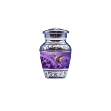 Hummingbird Purple Designer Keepsake Urn — ISU-RJ-0124
