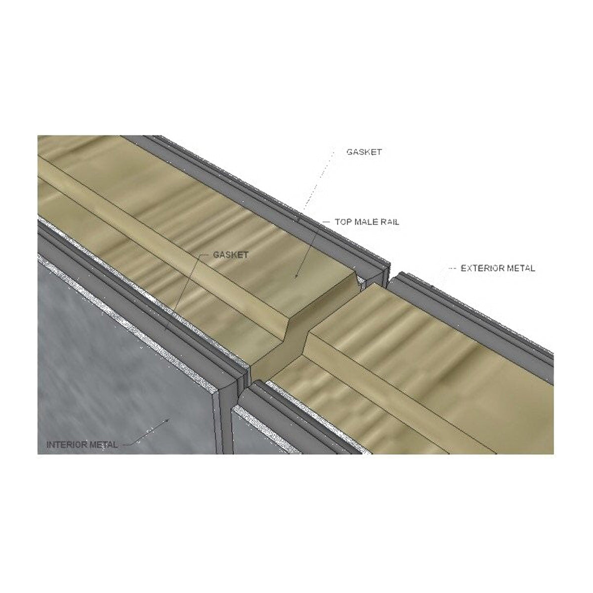 6-body dual-door walk-in cooler interior racking, 3-body capacity per compartment | American Mortuary Coolers