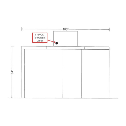 6-body dual-door walk-in mortuary cooler installed view, funeral home and county morgue cadaver storage | American Mortuary Coolers