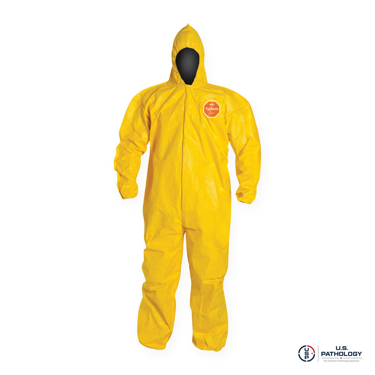 DuPont™ Tychem® 2000 QC127 Coverall, Attached Hood, Elastic Wrists & Ankles – bound seams