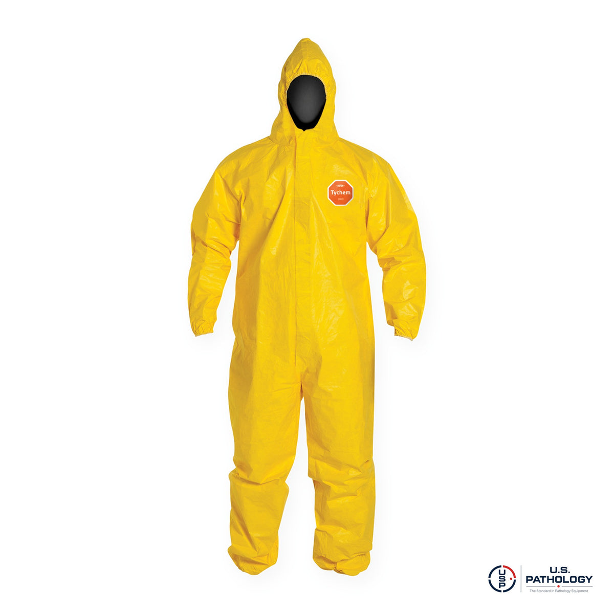 DuPont™ Tychem® 2000 QC127 Coverall, Attached Hood, Elastic Wrists & Ankles – serged seams