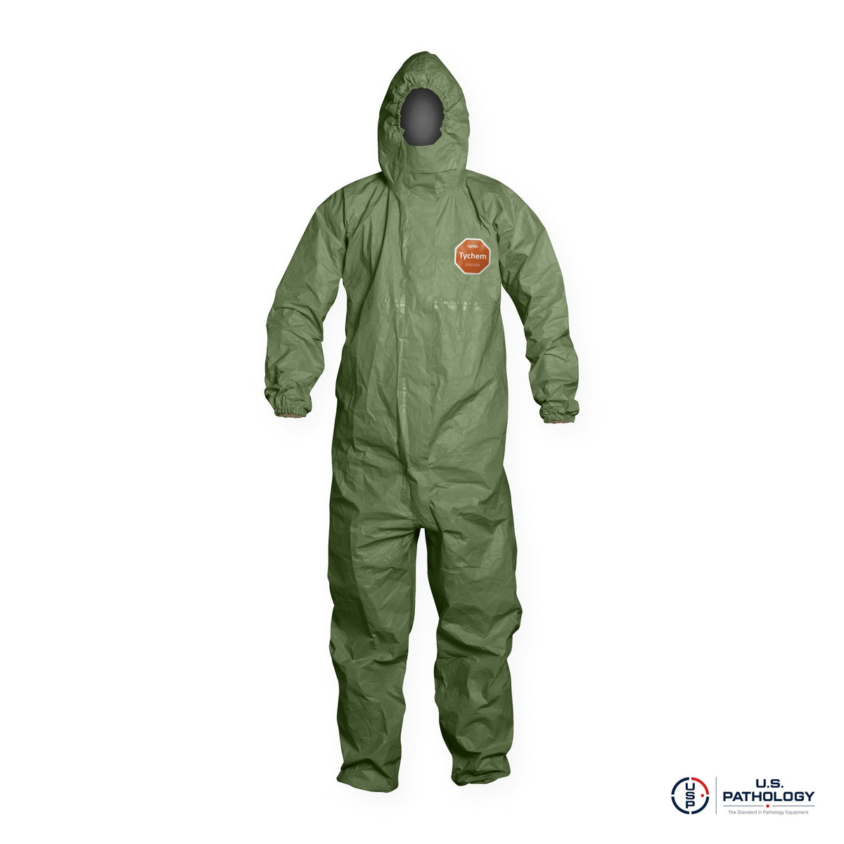 DuPont™ Tychem® 2000 SFR Coverall, Secondary Flame Resistant, Taped Seams – QS127T hooded coverall