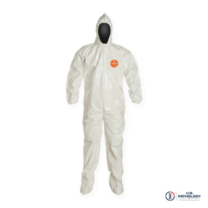 DuPont™ Tychem® 4000 SL122 Coverall, Attached Hood & Boots, Elastic Wrists – bound seams
