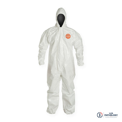 DuPont™ Tychem® 4000 SL127 Coverall, Attached Hood, Elastic Wrists & Ankles – taped seams