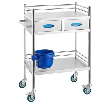Durable Stainless Steel Instrument Cart | Medical Lab Utility Cart | MedicalStretchers