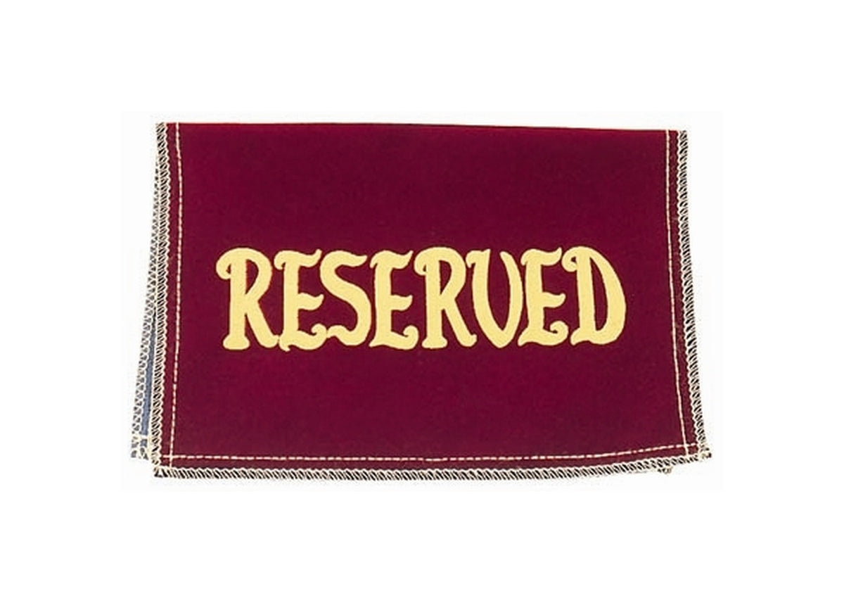 Economy Reserved Seat Signs - Reserved