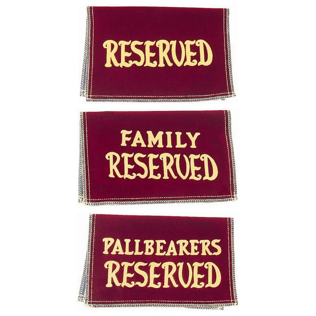 Economy Reserved Seat Signs
