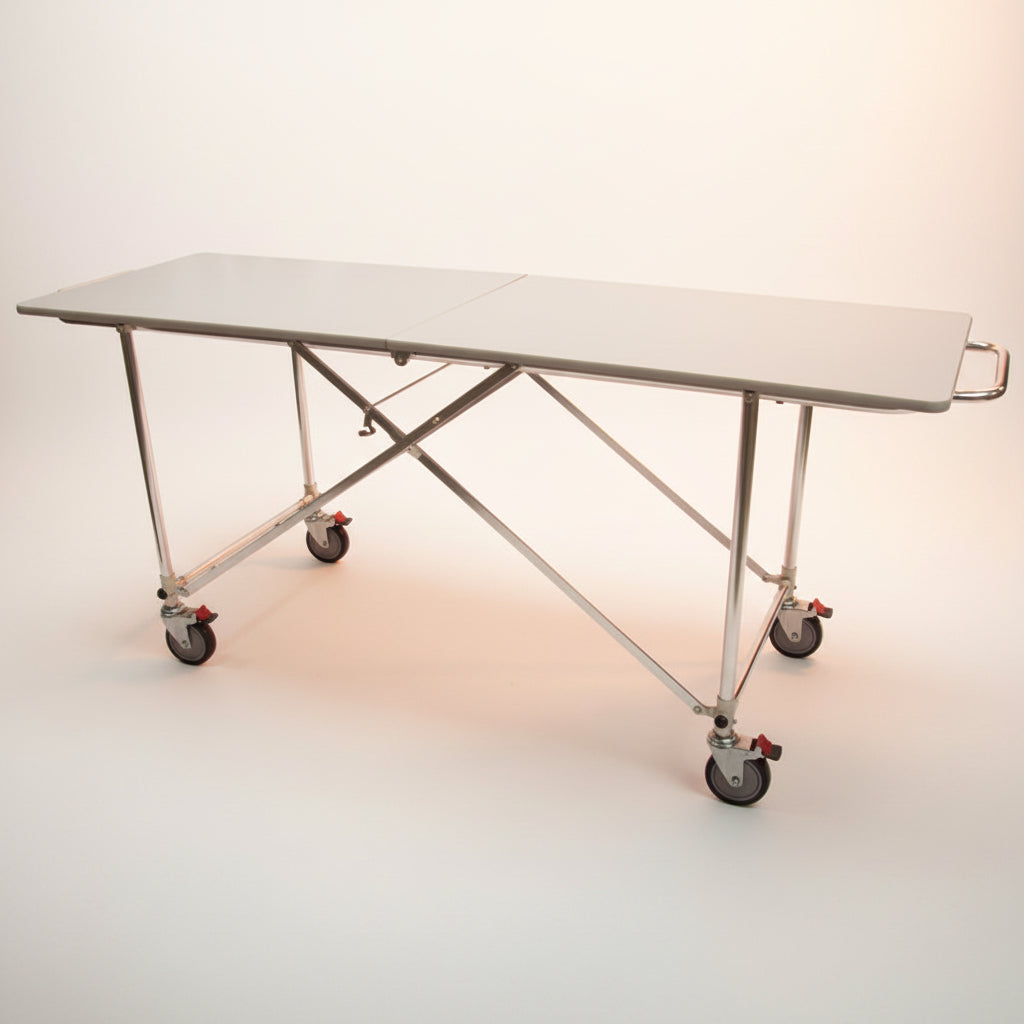 Extra wide folding dressing table 1036-034X, 78x32 laminate, by American Mortuary Coolers